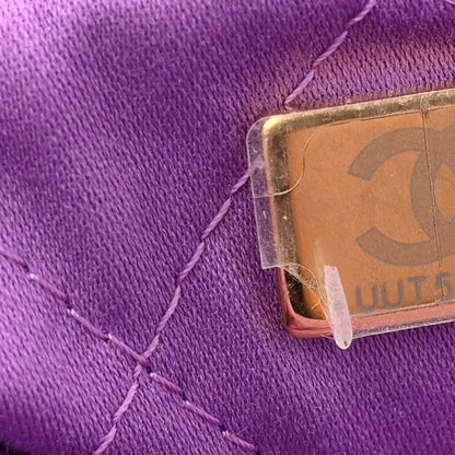 Chanel Shiny Calfskin Quilted Small Chanel 22 Purple 7 of 10