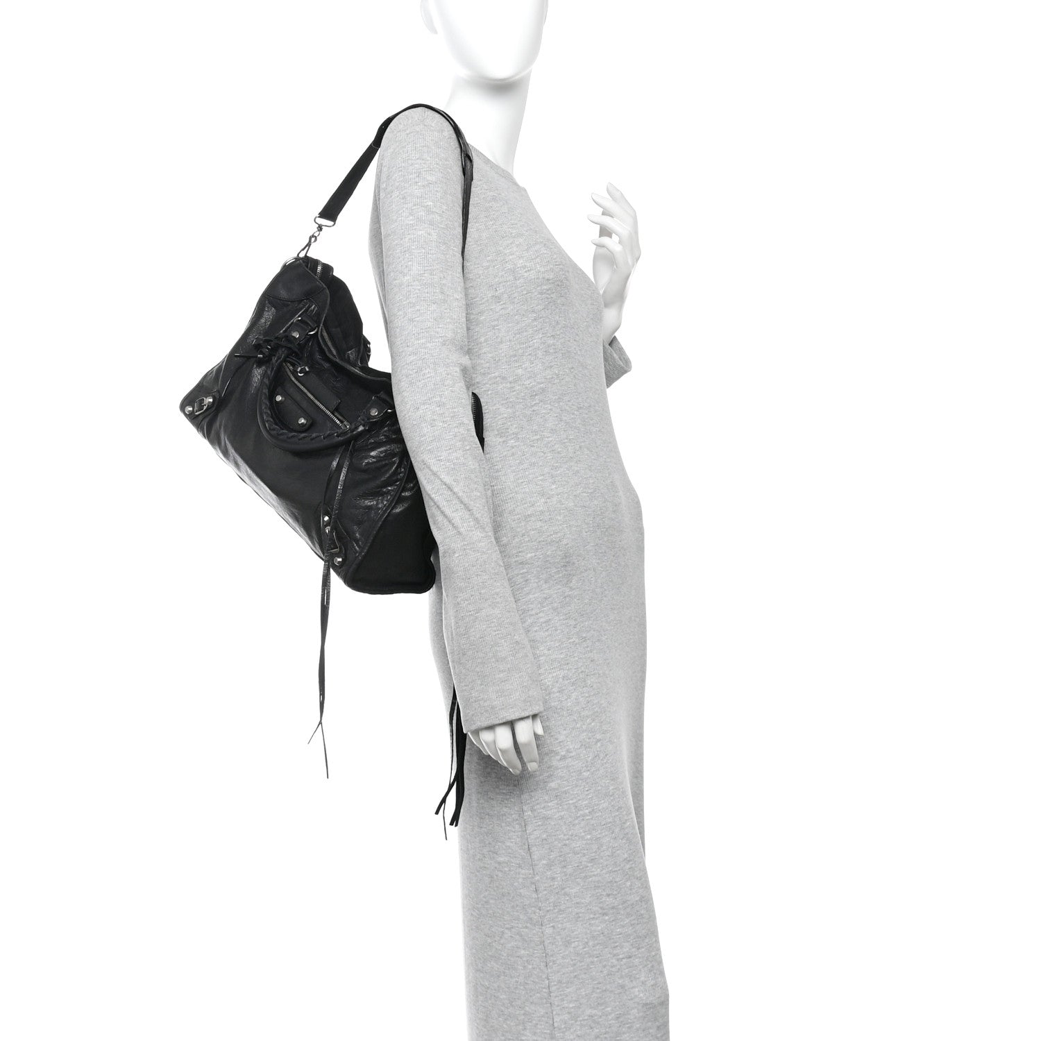 Balenciaga Agneau Classic Silver Hardware City Black 2 of 12