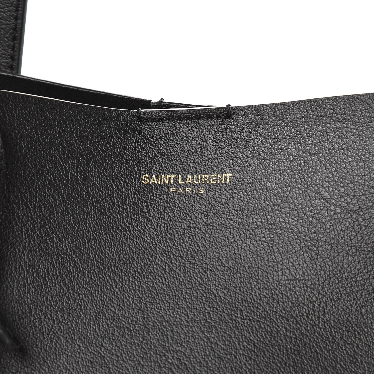 Saint Laurent Calfskin Large Shopping Tote Black 8 of 8