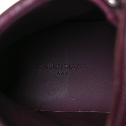 Balenciaga Agneau Arena Opaque Womens High Top Sneakers 42 Rouge Bourgogne 7 of 9