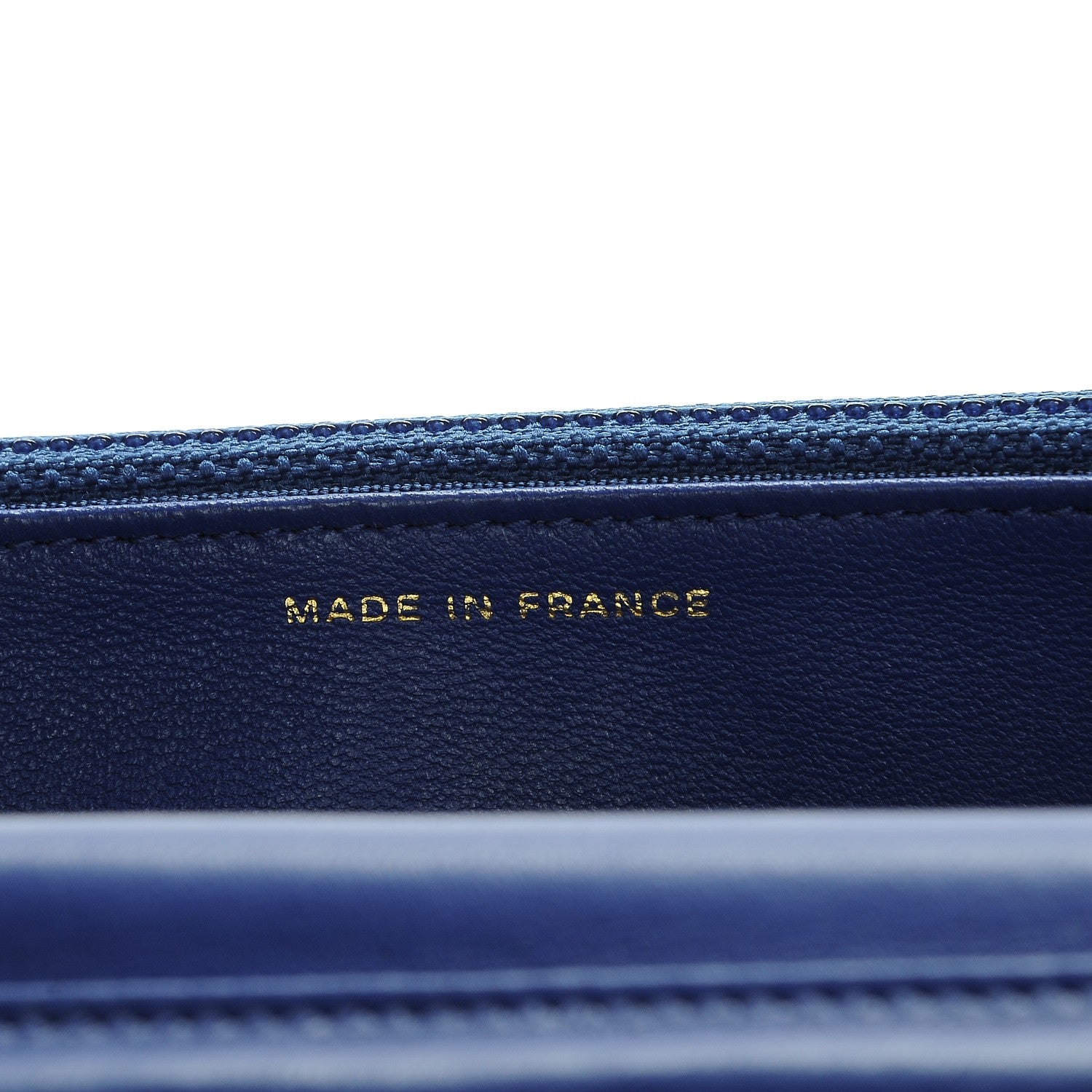 Chanel Lambskin Quilted Wallet On Chain WOC Dark Blue 7 of 9