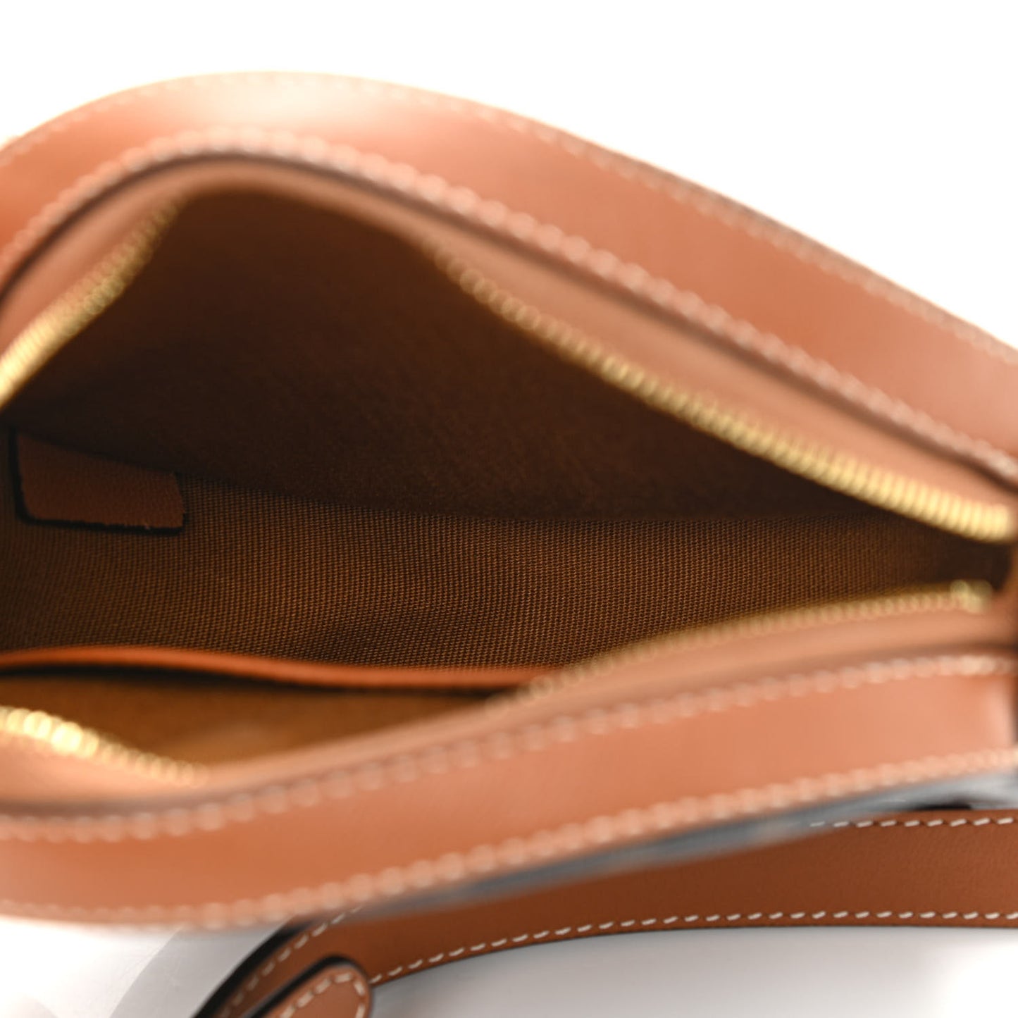 Lambskin Triomphe Canvas Round Purse On Strap Black Tan