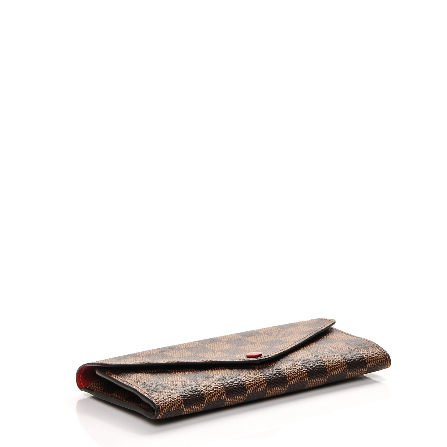 Damier Ebene Josephine Wallet Red