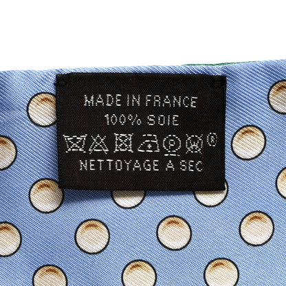 Hermes Silk Grand Tralala Twilly Bleu Ciel Vert 3 of 4
