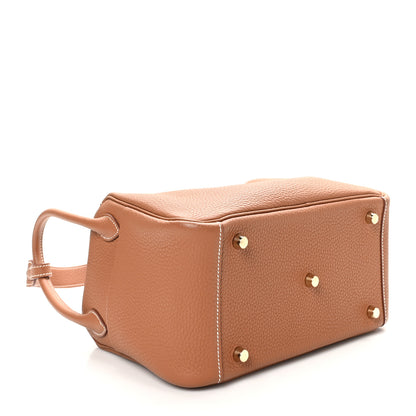 Hermes Taurillon Clemence Lindy 26 Gold 4 of 12