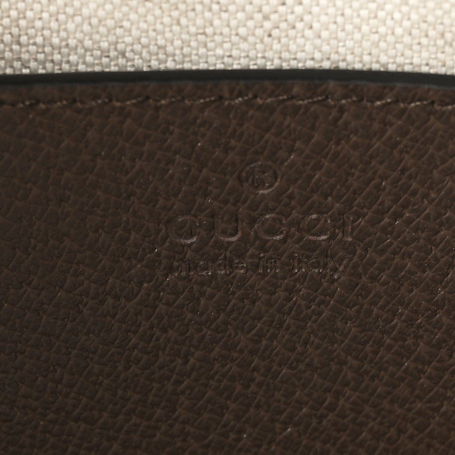 Gucci Monogram Jumbo GG Textured Dollar Calfskin Web Small Ophidia Dome Shoulder Bag Camel Ebony New Acero 6 of 9