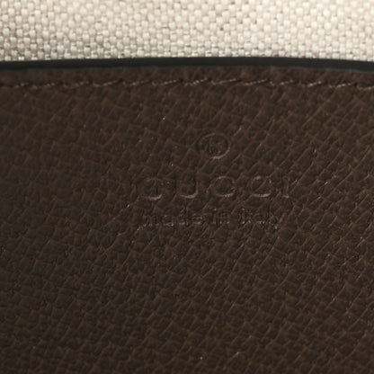 Gucci Monogram Jumbo GG Textured Dollar Calfskin Web Small Ophidia Dome Shoulder Bag Camel Ebony New Acero 6 of 9