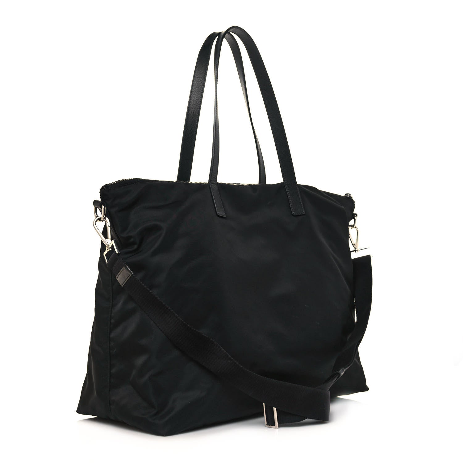 Prada X JAMES JEAN Tessuto Nylon Patch Shopping Tote Black 3 of 18