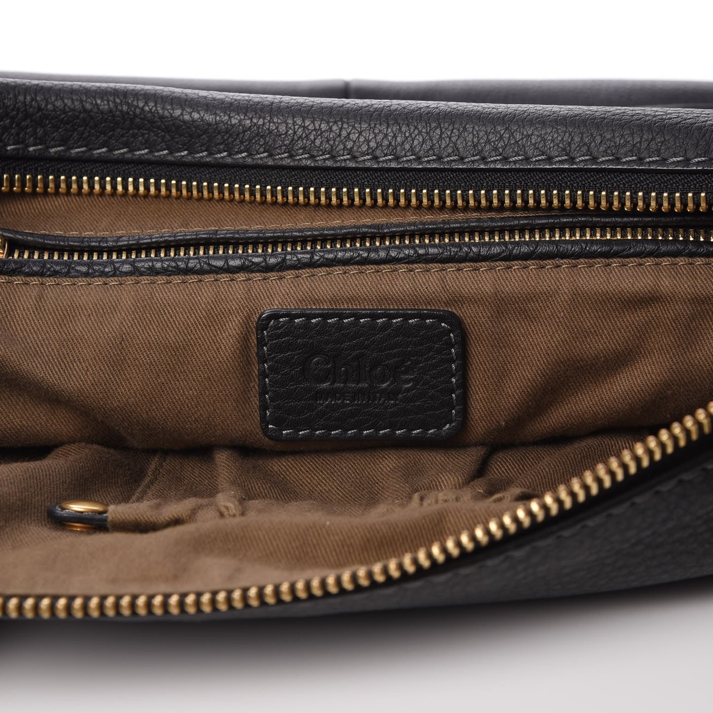Calfskin Large Marcie Satchel Black