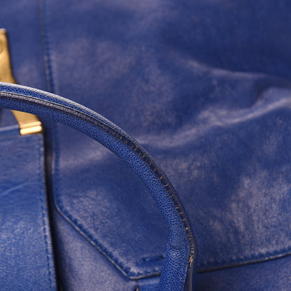 Saint Laurent Sheepskin Medium Cabas ChYc Blue 6 of 13