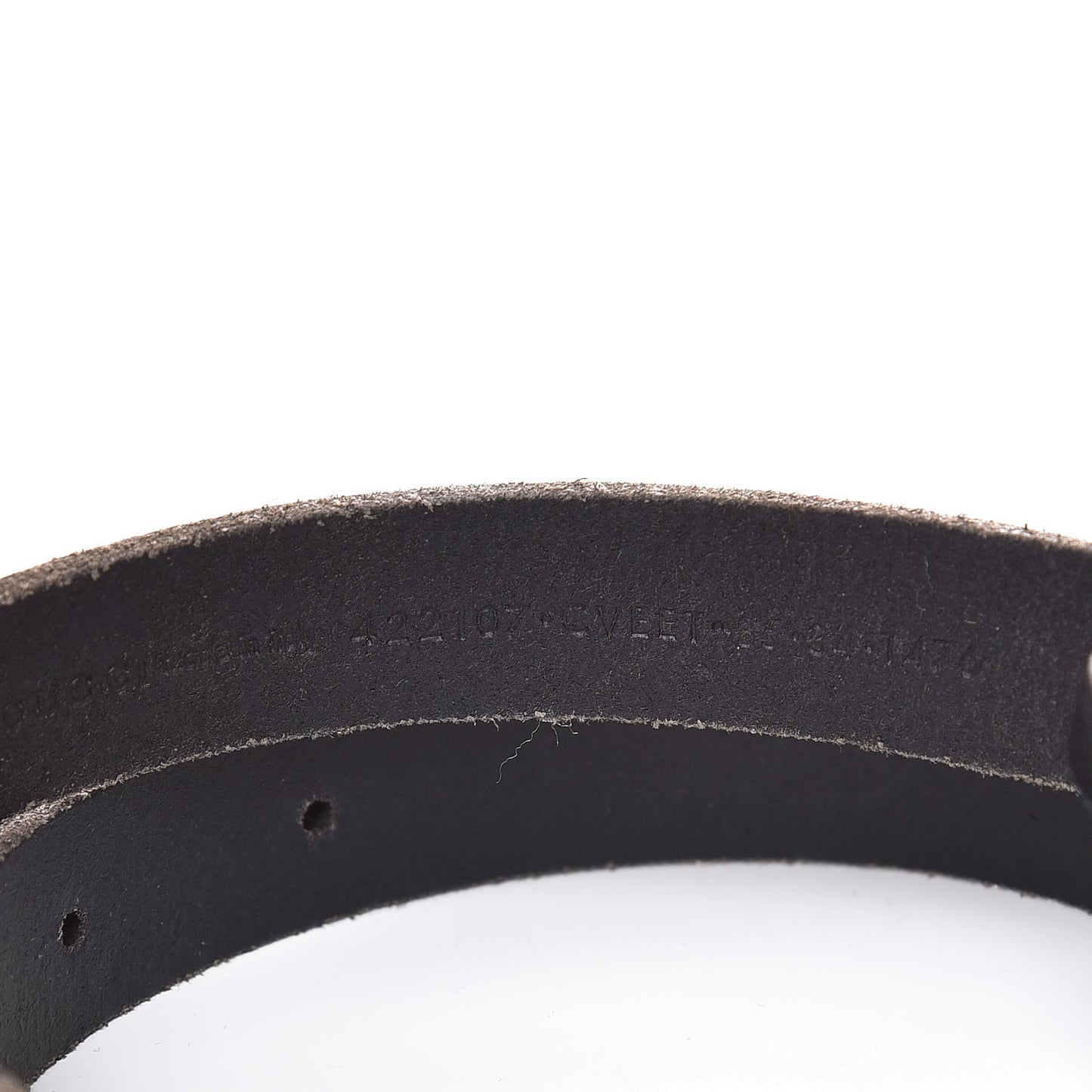 Calfskin Crystal Feline 20mm Belt 85 34 Black