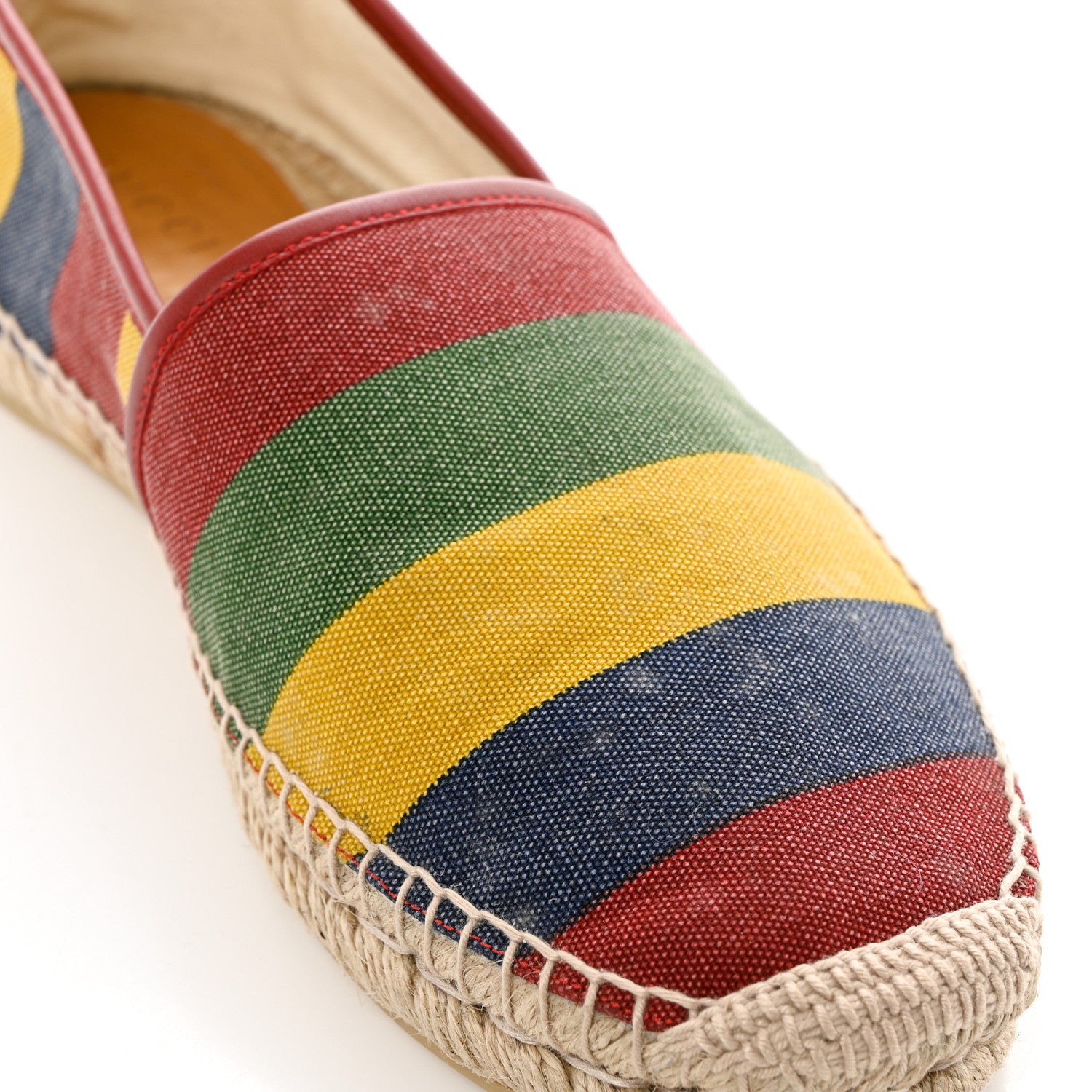 Gucci Canvas Baiadera Stripe Mens Espadrilles 8 Multicolor 9 of 10