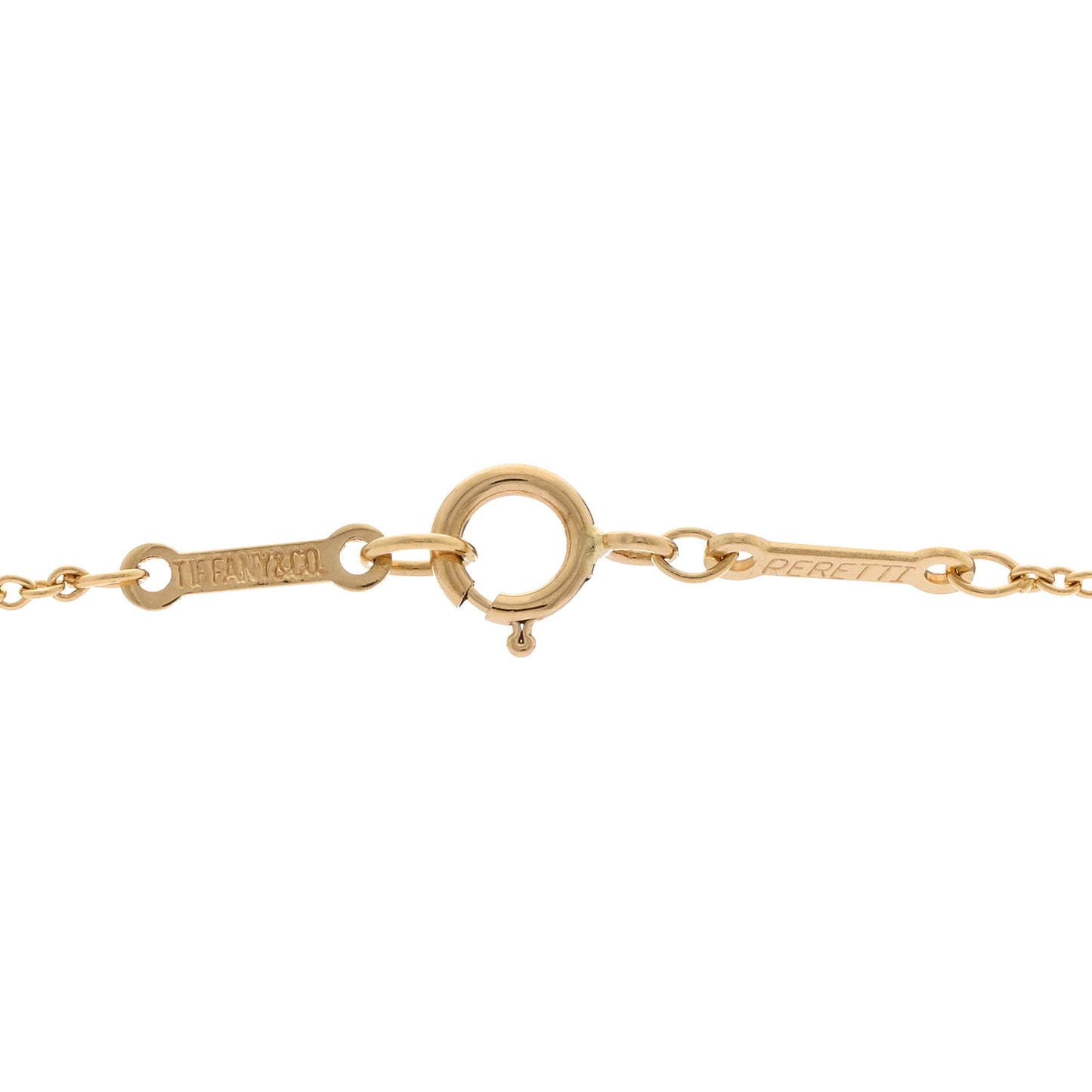 18K Yellow Gold 12mm Elsa Peretti Teardrop Pendant Necklace
