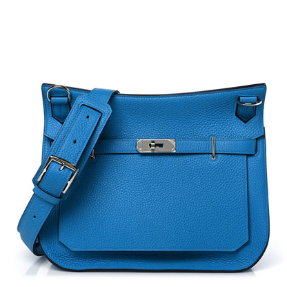 Hermes Taurillon Clemence Jypsiere 28 Bleu Frida 1 of 10