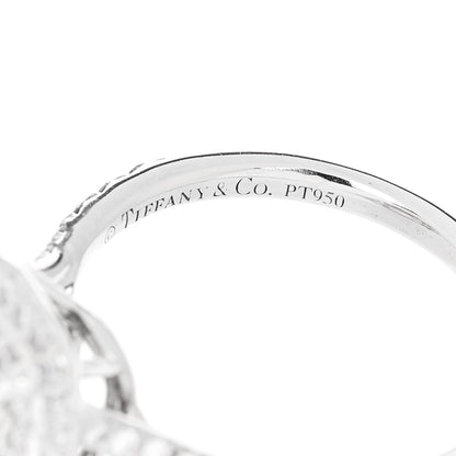 Tiffany Platinum Diamond 1.10ct Soleste Cushion Cut Double Halo Engagement Ring 49 5 5 of 7