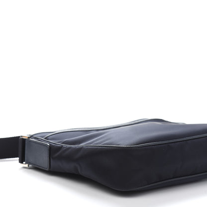 Prada Tessuto Nylon Saffiano Flat Messenger Bag Baltico 8 of 11
