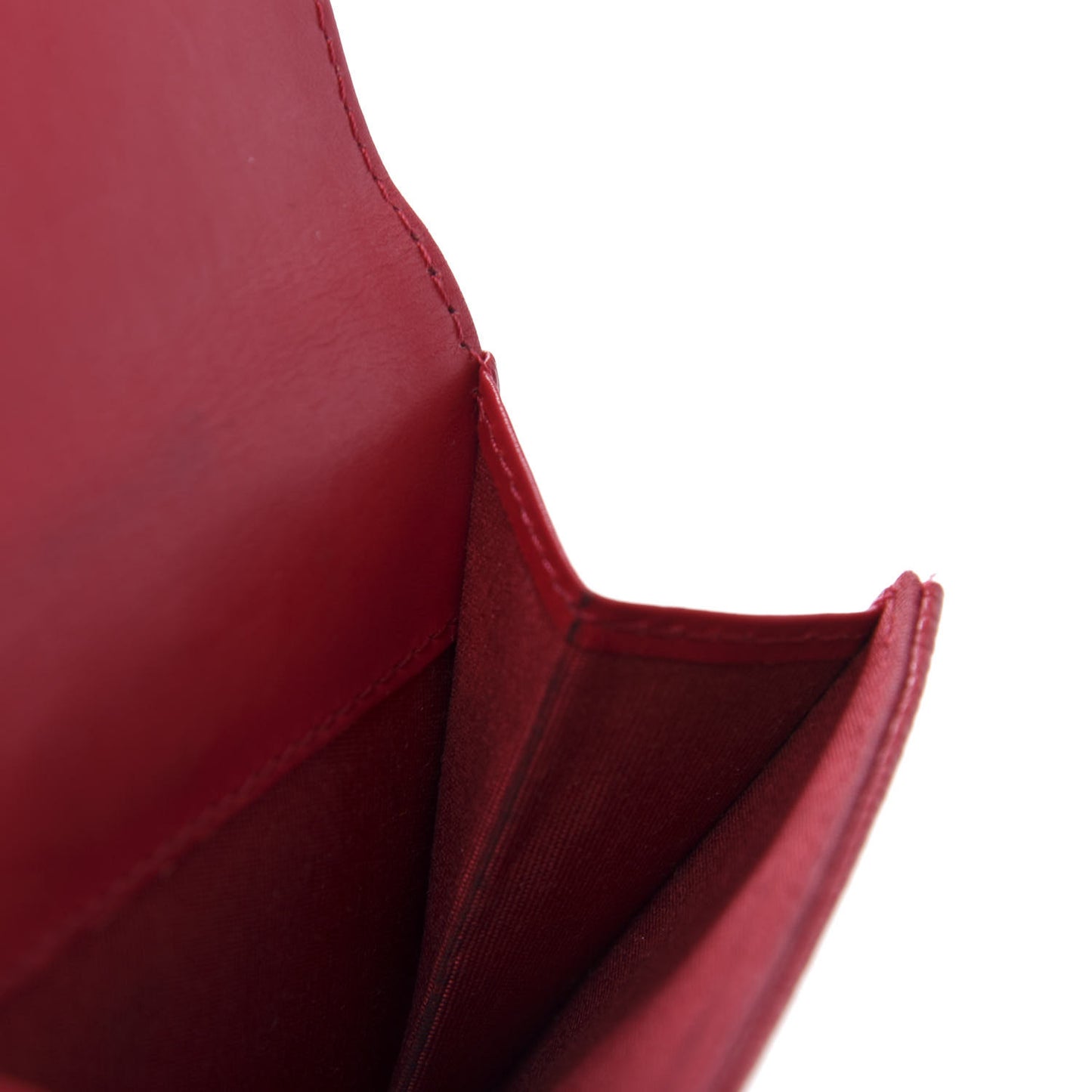 Caviar Timeless CC Compact French Wallet Red