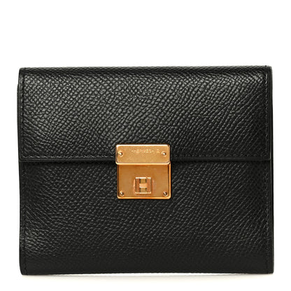 Hermes Epsom Clic Mini Card Holder Black 1 of 10
