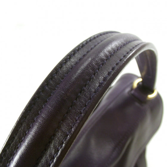 Saint Laurent Leather Muse Two Dark Magenta 9 of 11