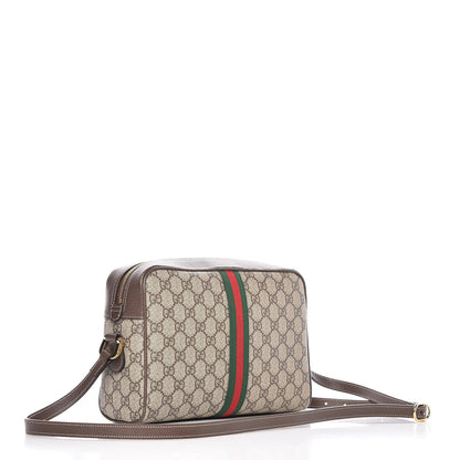 Gucci GG Supreme Monogram Web Small Ophidia Shoulder Bag Brown 3 of 13