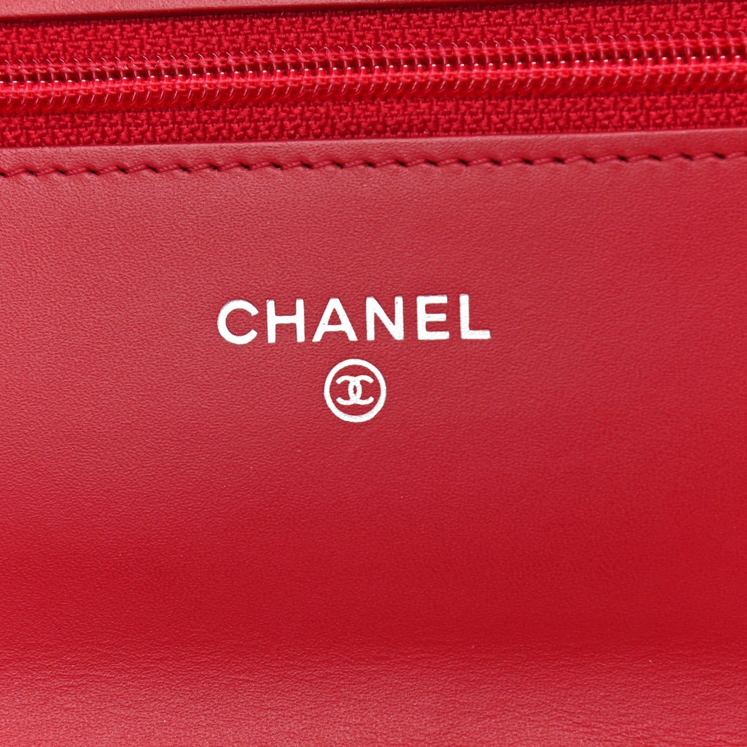 Chanel Caviar Timeless CC Wallet On Chain WOC Dark Pink 5 of 11