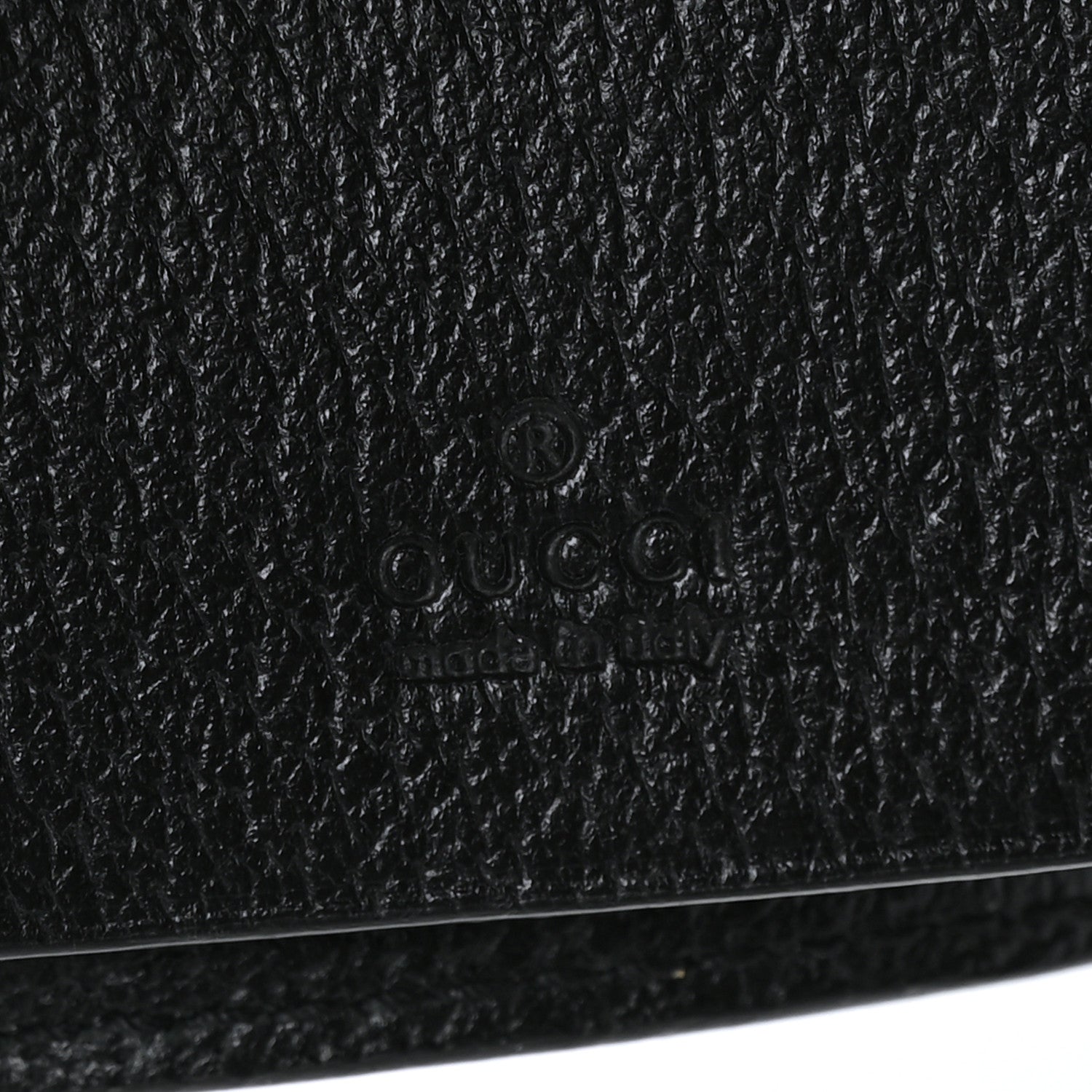 Gucci Pebbled Calfskin Bee 6 Key Holder Case Black 8 of 8