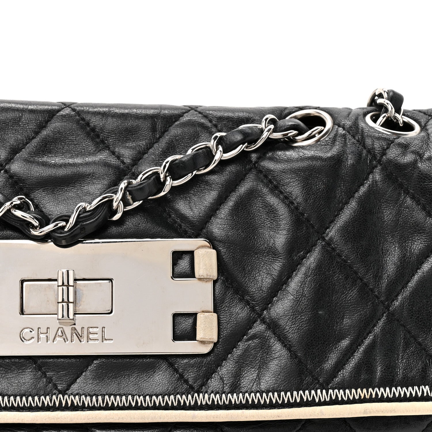 Chanel Lambskin East West Mademoiselle Flap Black 1809686