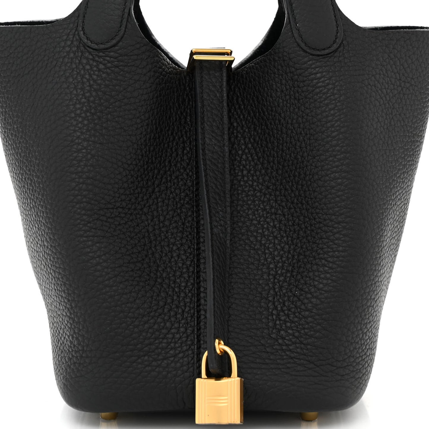 Taurillon Clemence Picotin Lock 18 PM Black