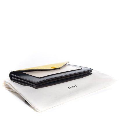 Celine Smooth Calfskin Large Multifunction Envelope Flap Clutch Sunflower 4 of 9