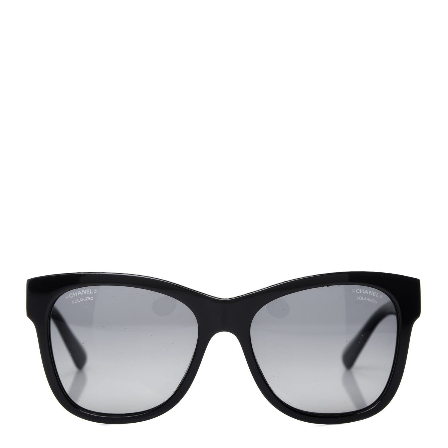 Chanel Acetate Polarized Square CC Sunglasses 5380 Black 2 of 8