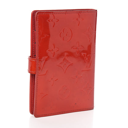 Louis Vuitton Vernis Small Ring Agenda Cover Red 2 of 10