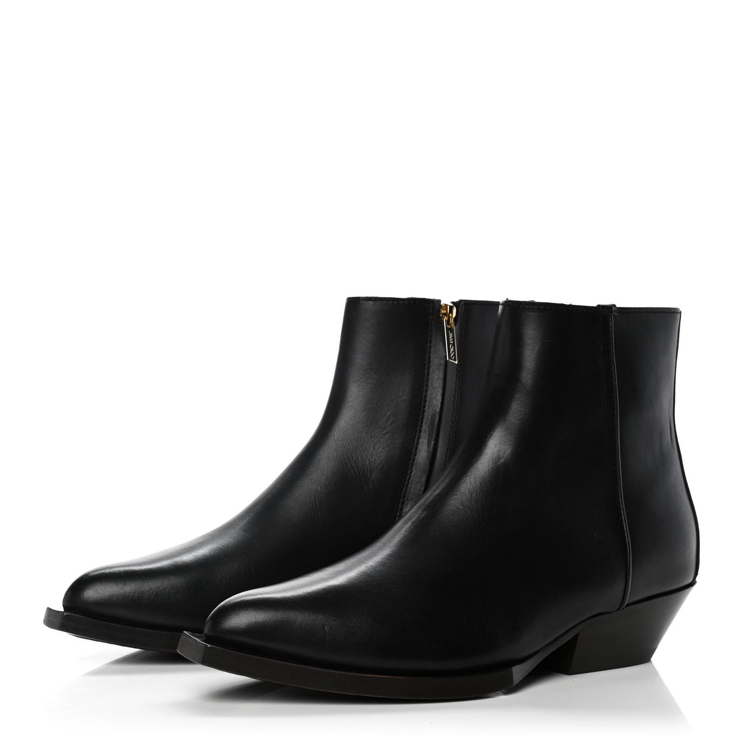 Calfskin Jun Ankle Boots 37 Black