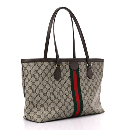 Gucci GG Supreme Monogram Medium Ophidia Shopping Tote Brown 3 of 20