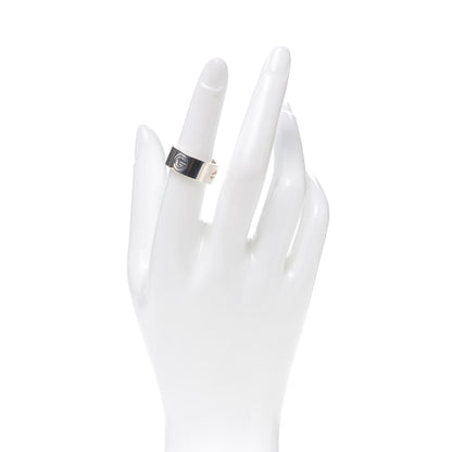 Gucci Sterling Silver G Cutout Band Ring 54 6.75 3 of 9