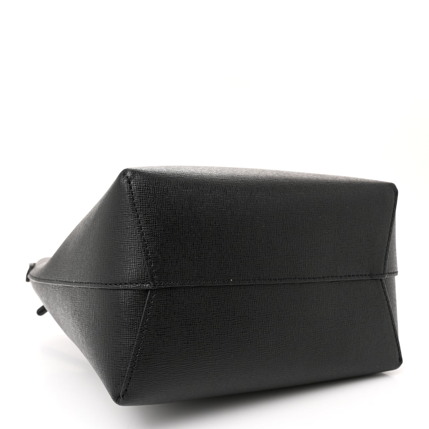 Saffiano Mini Bucket Bag Black Flamma