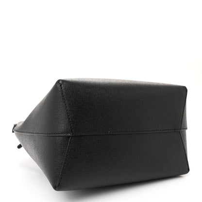 Mansur Gavriel Saffiano Mini Bucket Bag Black Flamma 4 of 12