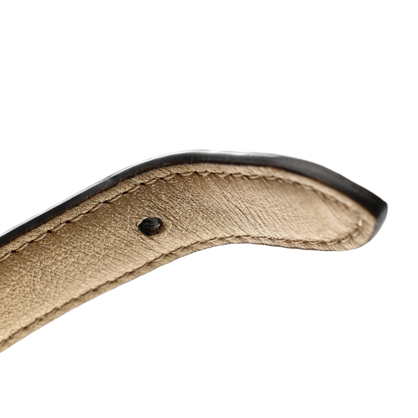 Metallic Vitello Medium Soft Peekaboo Gold