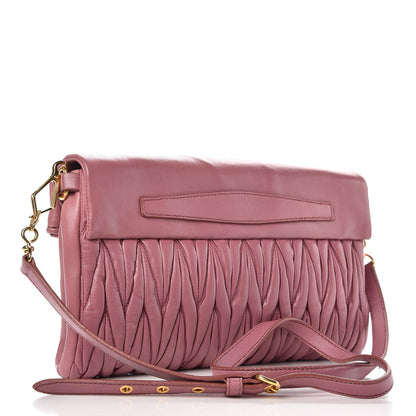 Miu Miu Nappa Matelasse Crossbody Clutch Loto 3 of 6