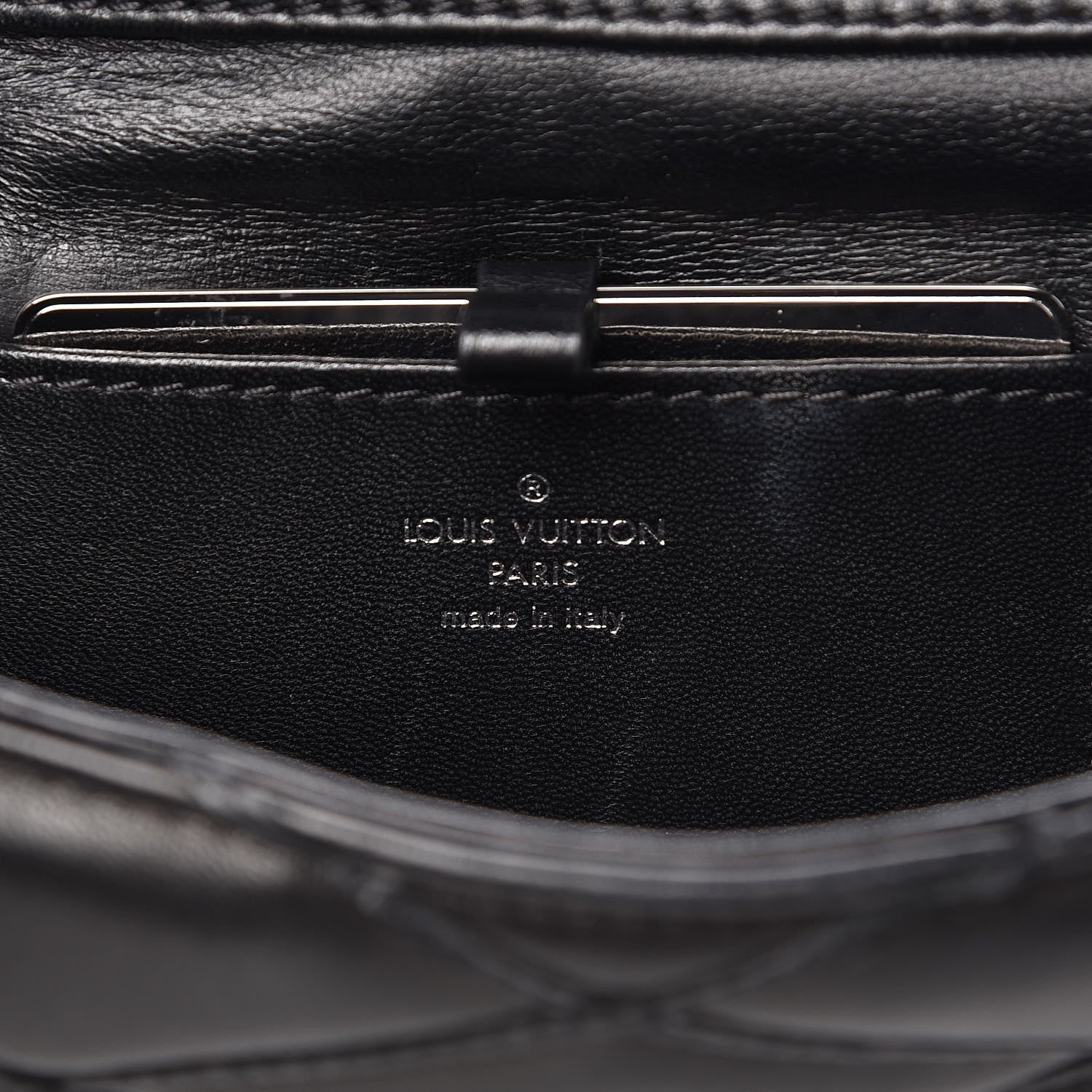 Louis Vuitton Lambskin Malletage GO-14 MM Black 7 of 13