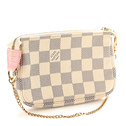 Louis Vuitton Damier Azur 2018 Christmas Animation Mini Pochette Accessories 2 of 10