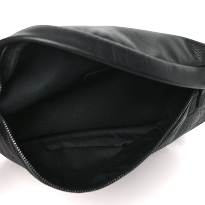 Louis Vuitton Calfskin Monogram Shadow Discovery Bumbag Black 5 of 9