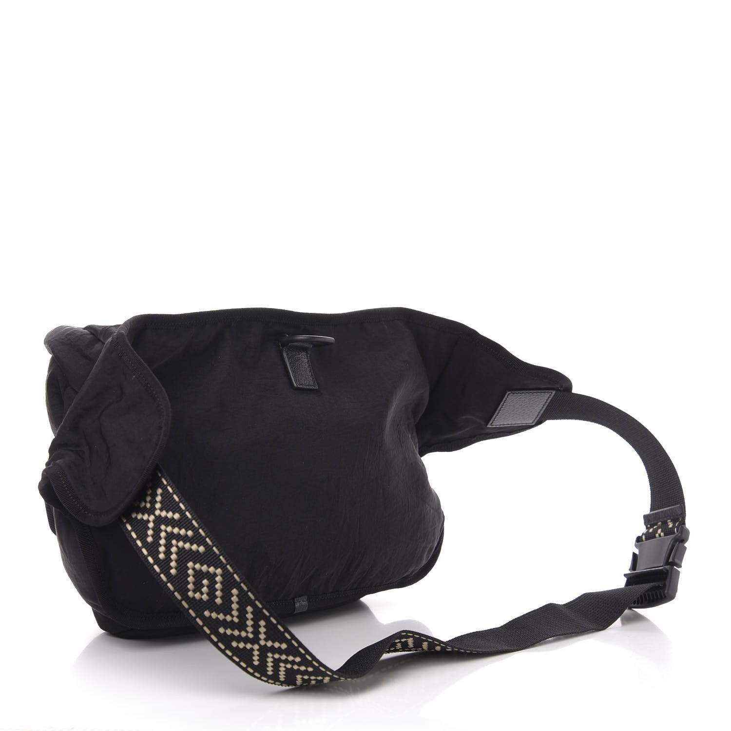 Gucci Nylon 80s Logo Patch Belt Bag Black 3 of 10