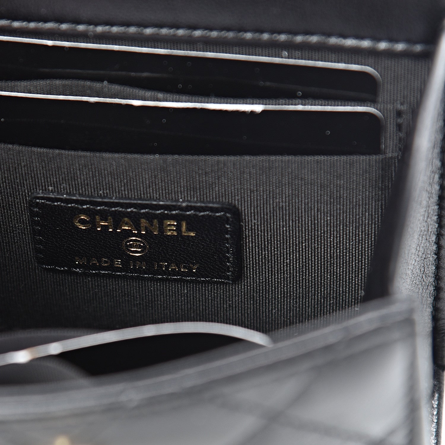 Chanel Lambskin Quilted Mini Trendy CC Chain Wallet Black 5 of 11