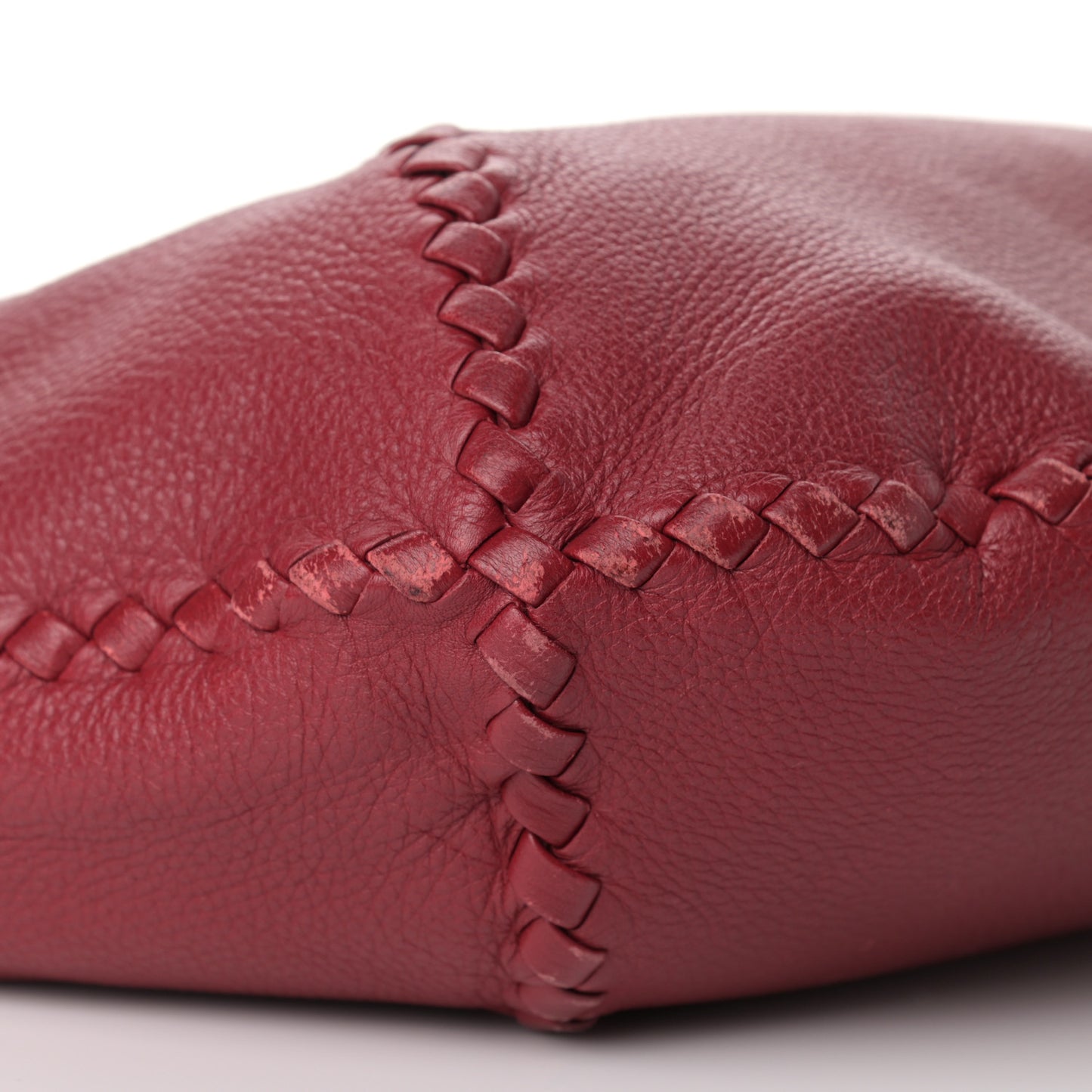 Cervo Deerskin Large Hobo Scarlet