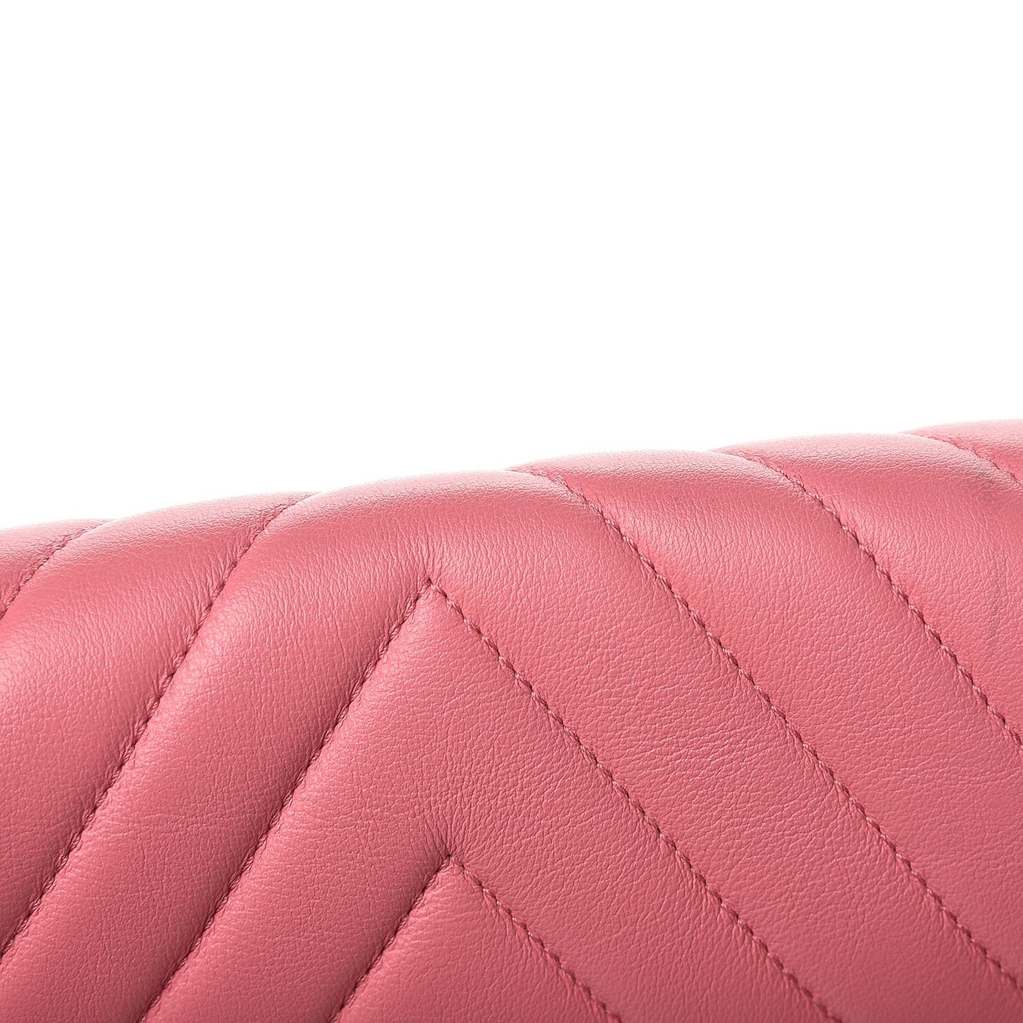 Calfskin Chevron Quilted Medium Boy Flap Pink