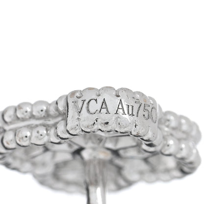 Van Cleef & Arpels VAN CLEEF & ARPELS 18K White Gold Diamond Sweet Alhambra Earrings 4 of 4