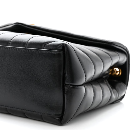 Saint Laurent Calfskin Y Quilted Monogram Small Loulou Chain Satchel Black 10 of 10
