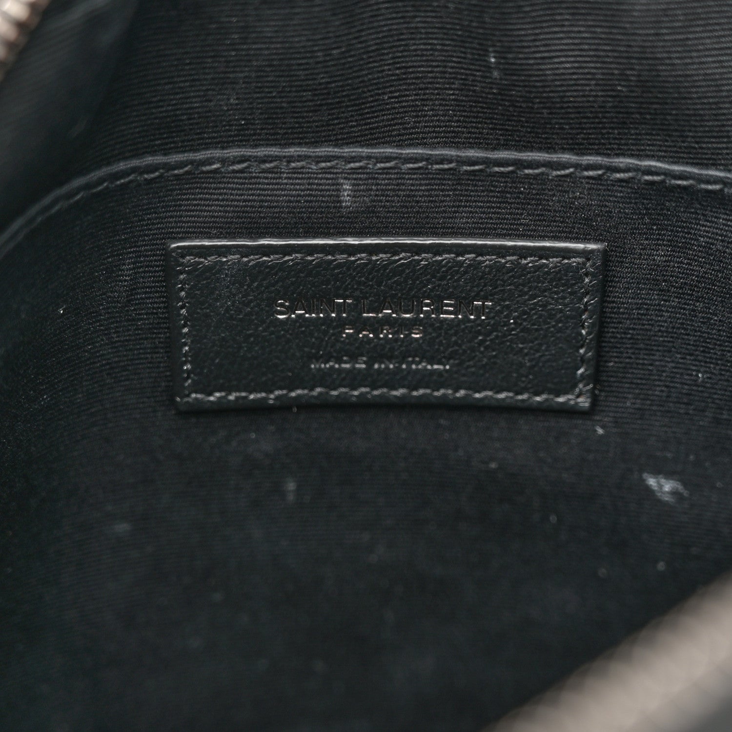Saint Laurent Calfskin Matelasse Monogram Lou Camera Bag Black 6 of 14