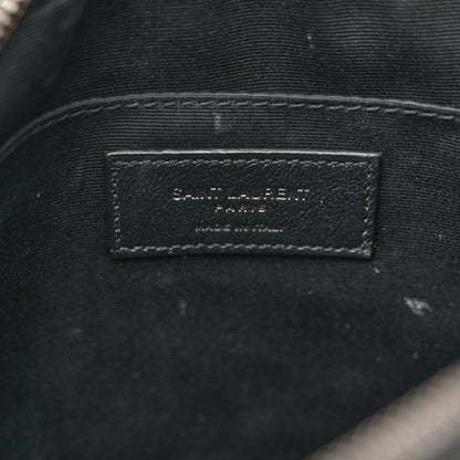 Saint Laurent Calfskin Matelasse Monogram Lou Camera Bag Black 6 of 14