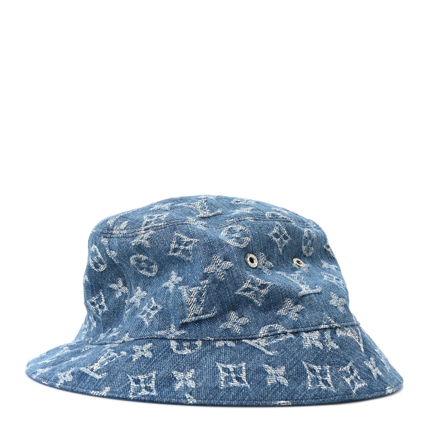 Louis Vuitton Monogram Denim Transformable Bob Bucket Hat 58 Blue 4 of 9